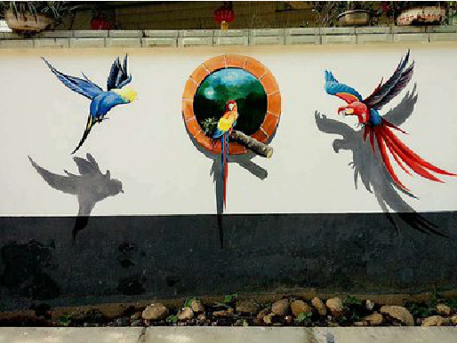 义乌视觉错位-3D墙绘设计