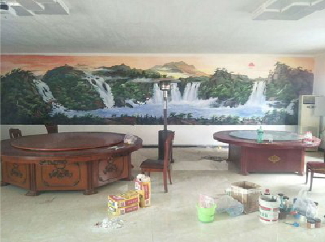 义乌墙绘-写实风景