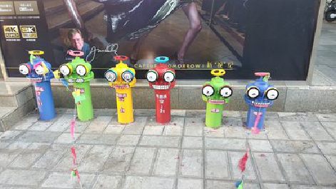 义乌商业区彩绘