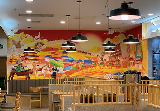 义乌商业空间彩绘介绍。